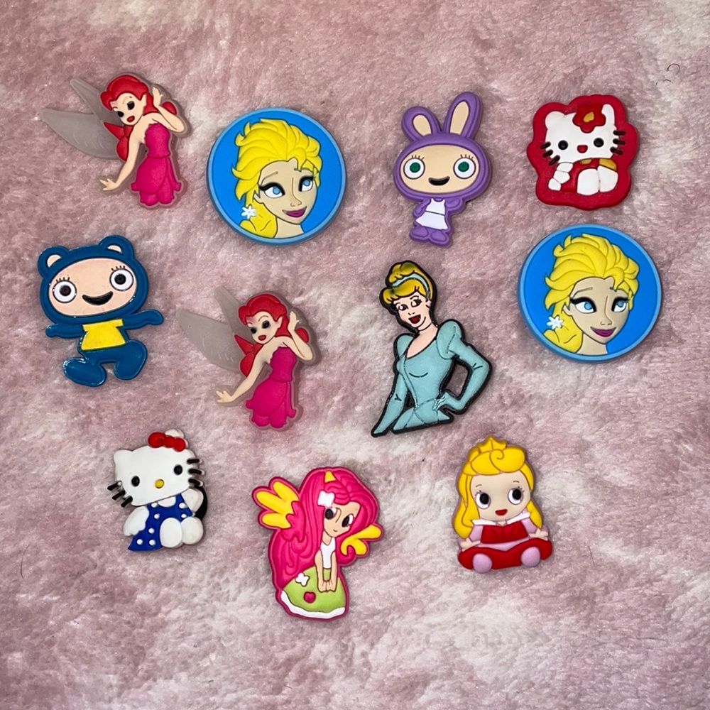 girly croc charms